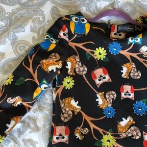 Cute Owl print Dress. Size Medium.